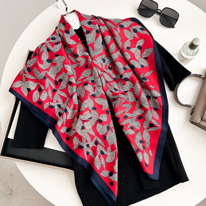 90cm Square Scarf High Quality - Head Wrap Turban ulasan dan harga