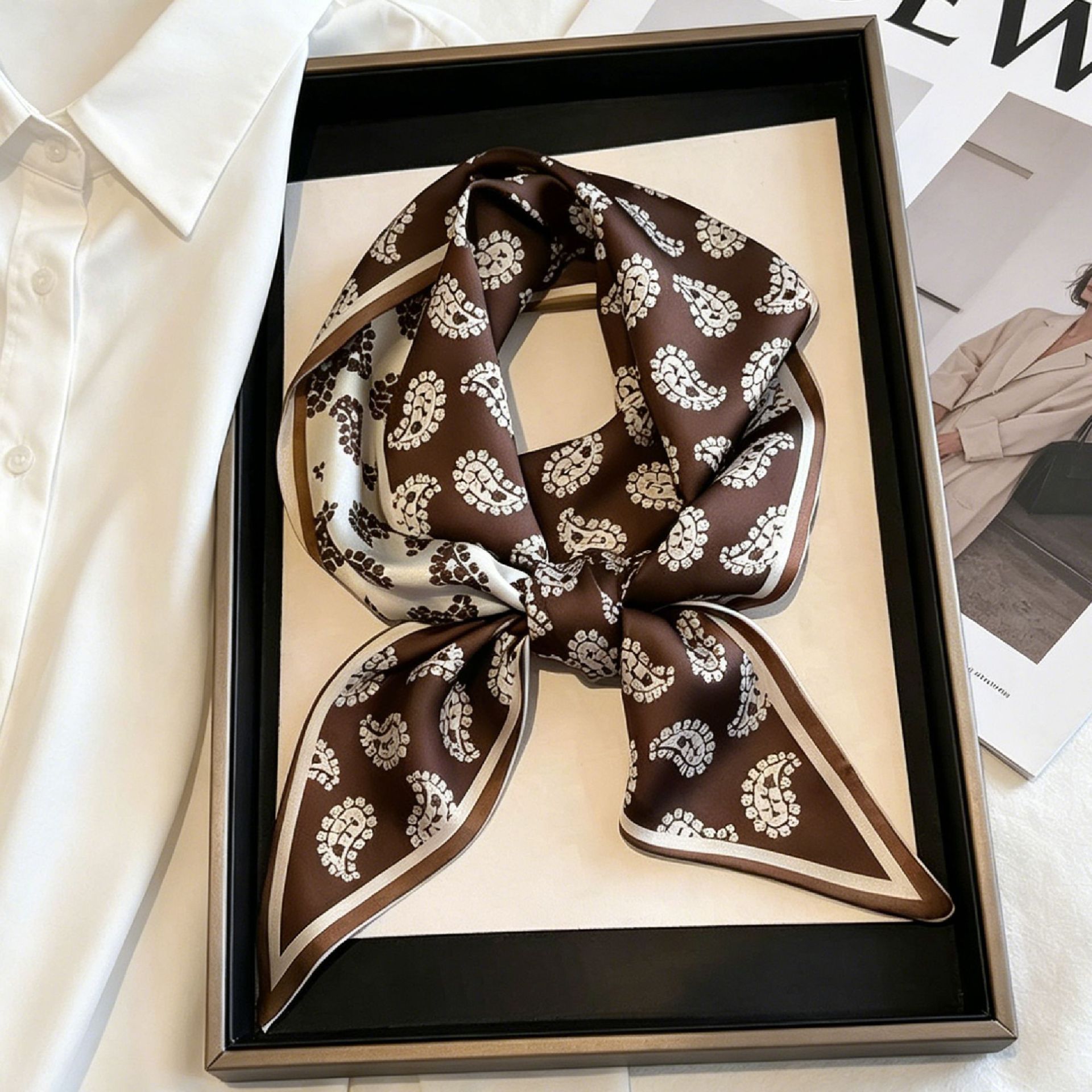 Luxury Long Neckerchief Skinny - Head Wrap Turban ulasan dan harga