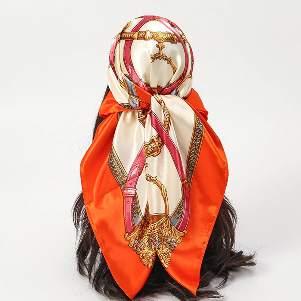 Fashion Scarves 90*90cm Women  - Head Wrap Turban ulasan dan harga