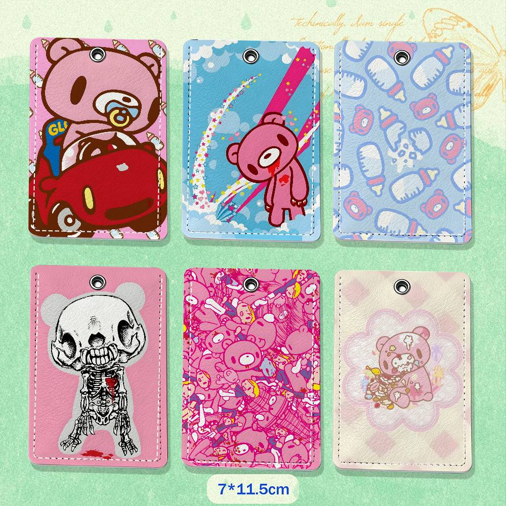 Cartoon G-Gloomy Bear Leather  - Lanyard Badge Holder ulasan dan harga