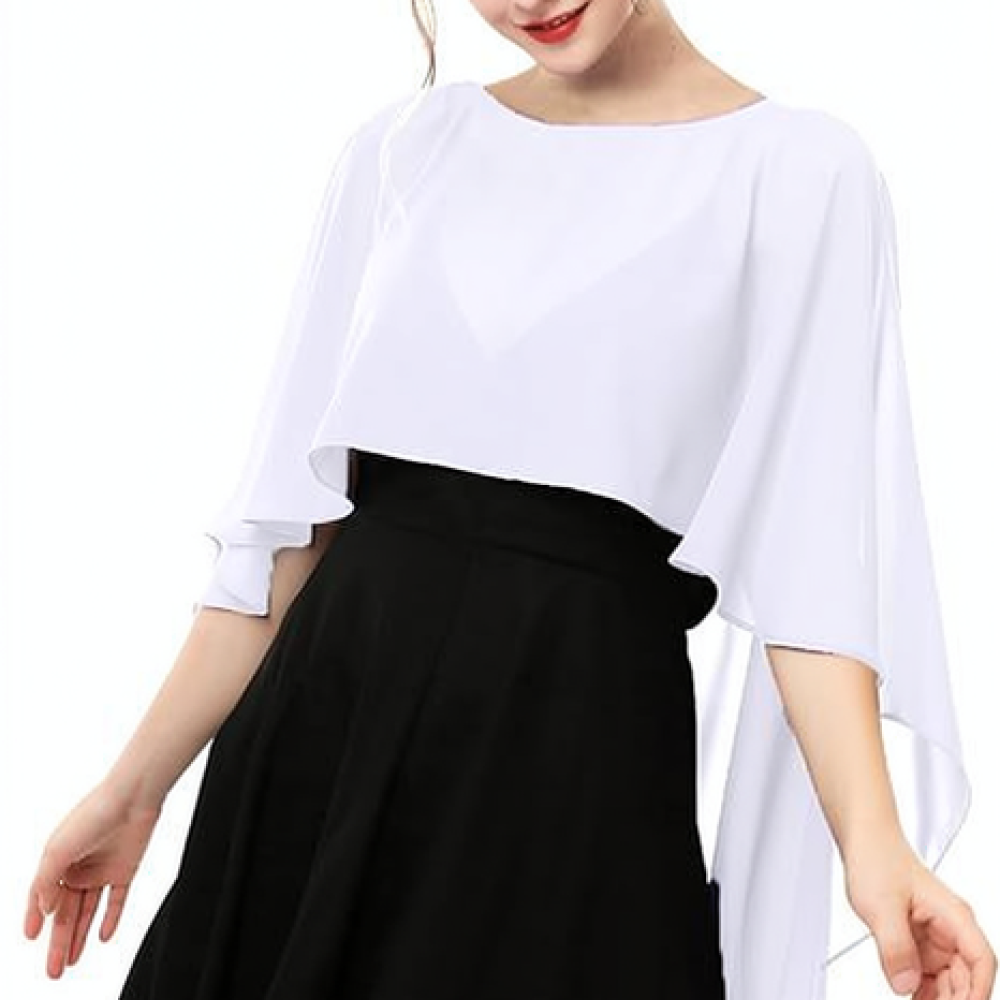 Women Fashion Chiffon Shawl El - Stole Wedding Shawl ulasan dan harga